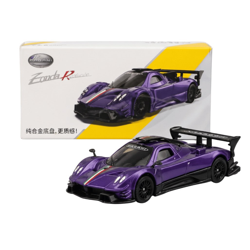 CCA Pagani Zonda Revolution Purple 1:64 Scale Diecast Model Car