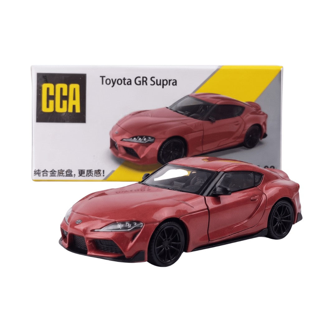 CCA S14-02 Toyota GR Supra Red 1:64 Scale Diecast Model Car