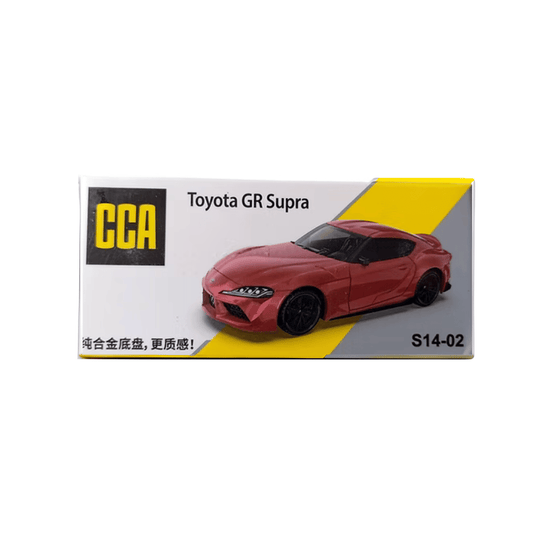 CCA S14-02 Toyota GR Supra Red 1:64 Scale Diecast Model Car
