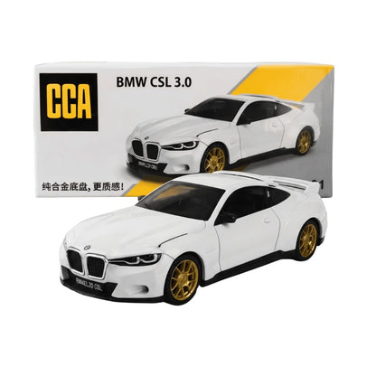 CCA S15-01 BMW CSL 3.0 White 1:64 Scale Diecast Model Car