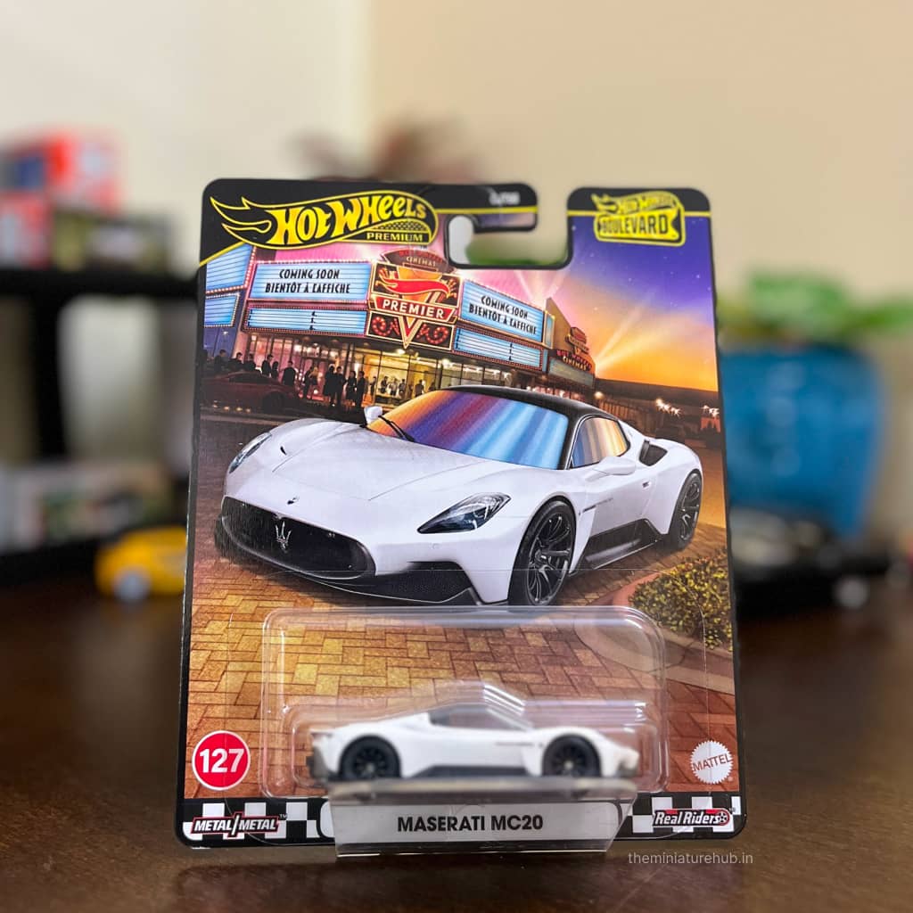 Collector edition packaging card of the Hot Wheels Maserati MC20 model for distributor wholesale pricing