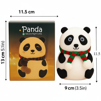 Cute panda bedside lamp with tap control