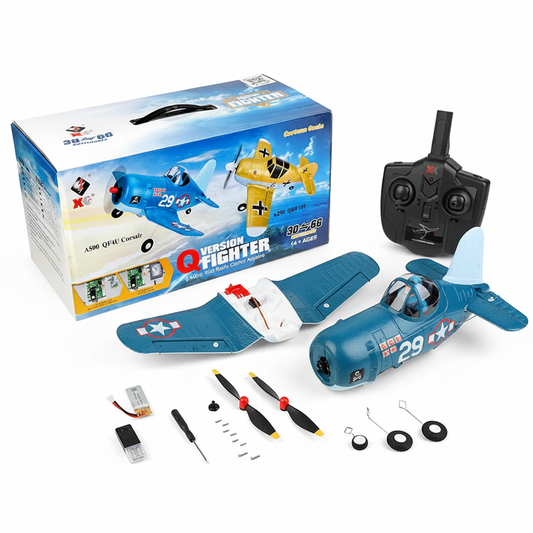 WLtoys XK A500 F4U Corsair 2.4GHz 6CH RC Airplane with 3D/6G Flight Mode & Gyroscope – 1 Battery