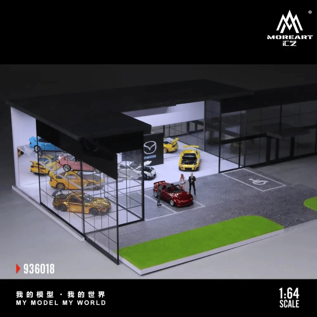 Factory retail packaging box of the diorama for hobby shop stock replenishment and store sales