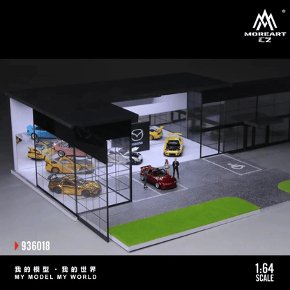 Factory retail packaging box of the diorama for hobby shop stock replenishment and store sales