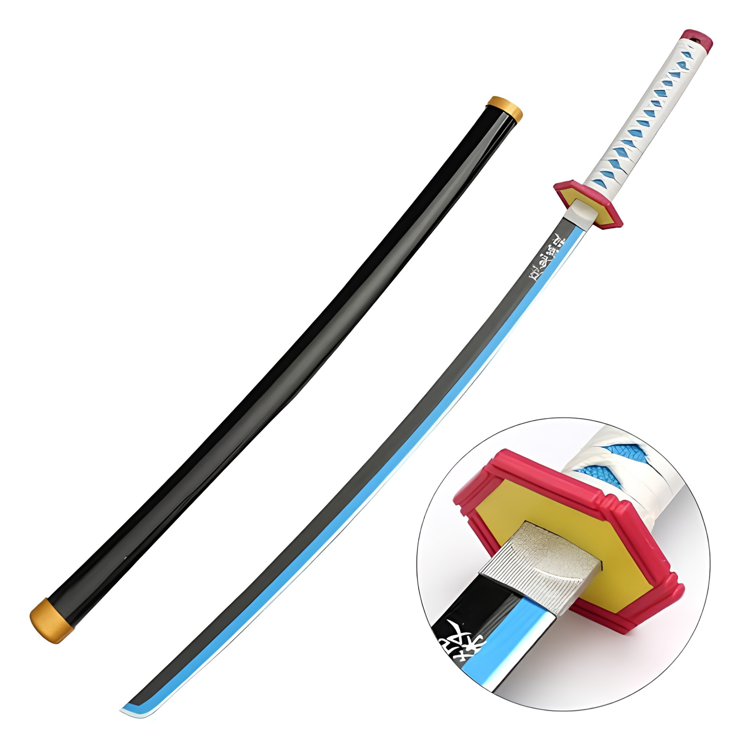 Giyu Tomioka Water Hashira sword with LED light and USB charging