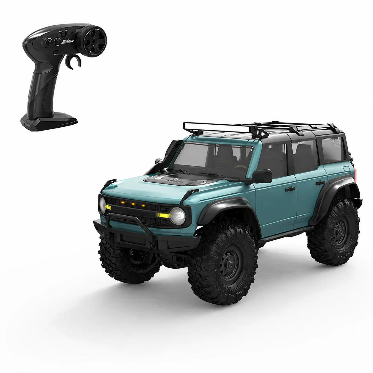 HB R1602 1:16 Ford Bronco Blue RTR 4WD RC off-road rock crawler