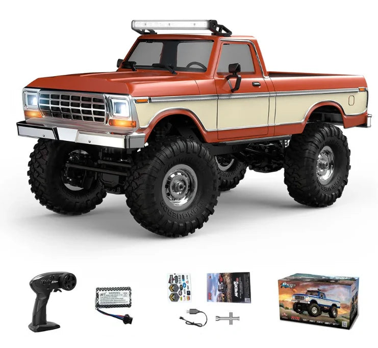 HB R1611 1:16 Retro Ford F150 Orange 4WD RTR Crawling Rc truck