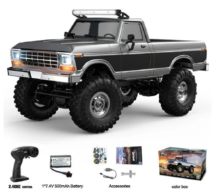 HB R1612 1:16 Retro Ford F150 Black 4WD RTR Crawling Rc truck
