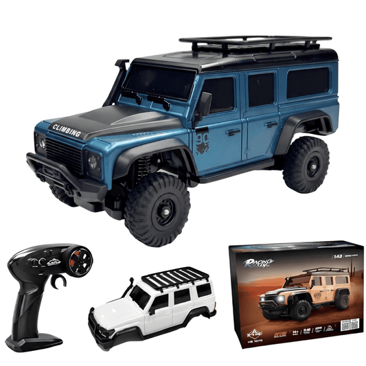 HB Toys R4306 Land Rover Defender 90s Dark Blue 1:43 Scale RC Crawler 4WD