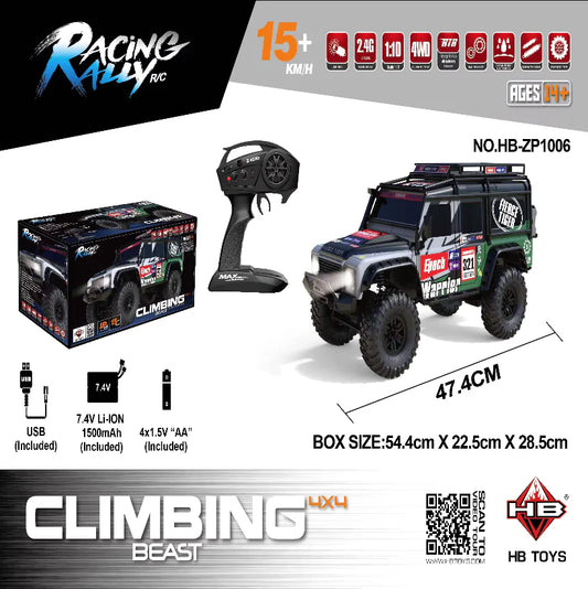 HB Toys ZP1006 1:10Land Rover Defender RTR 4WD Rc off road crawler