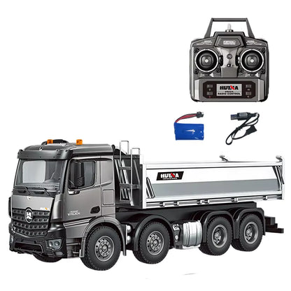 HUINA 1536PRO 1:14 Scale RC Dump Truck Alloy Metal 13CH - Construction Vehicle