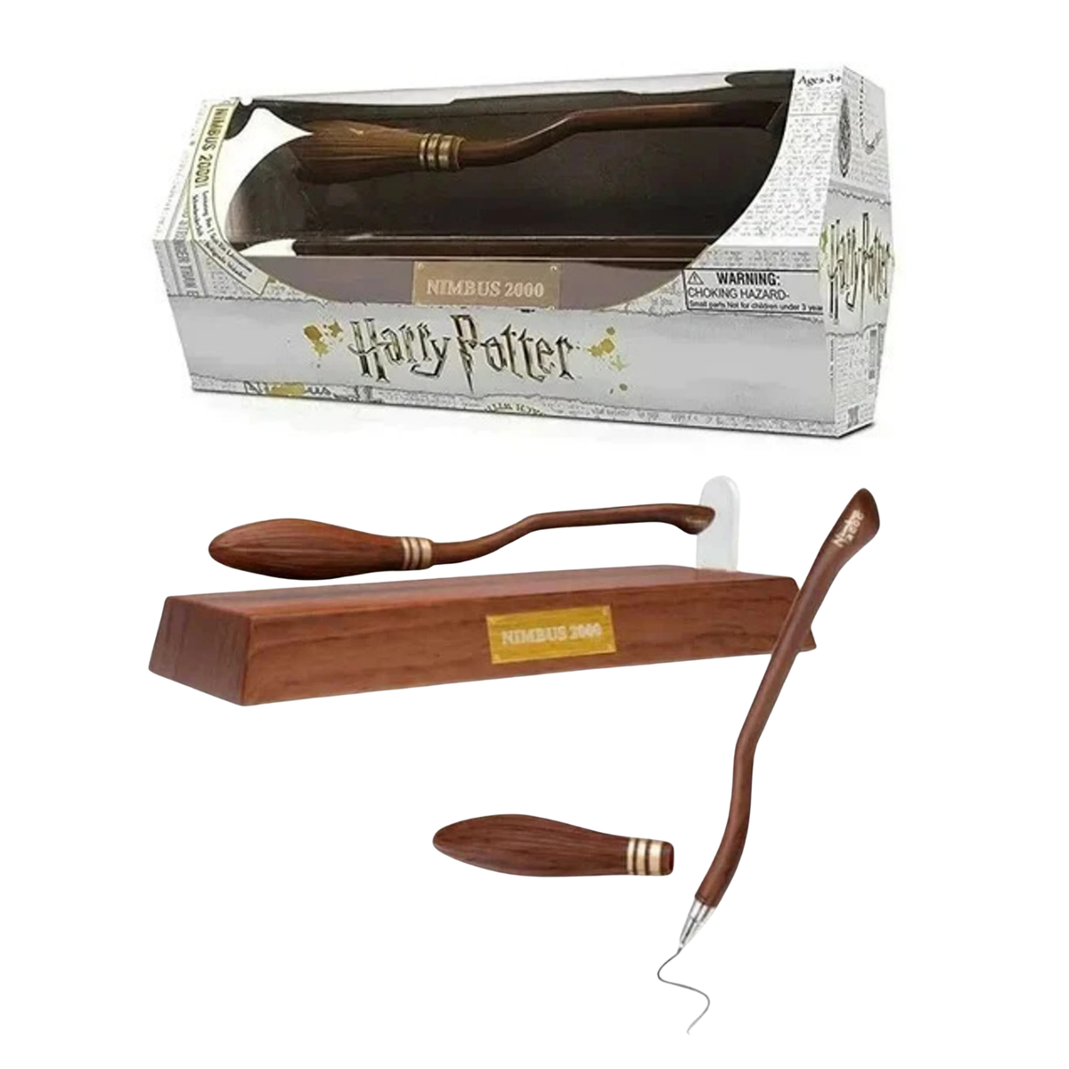 Harry Potter Nimbus 2000 | Magnetic Levitating Broomstick Pen | 7.49 CM | Decorative Showpiece