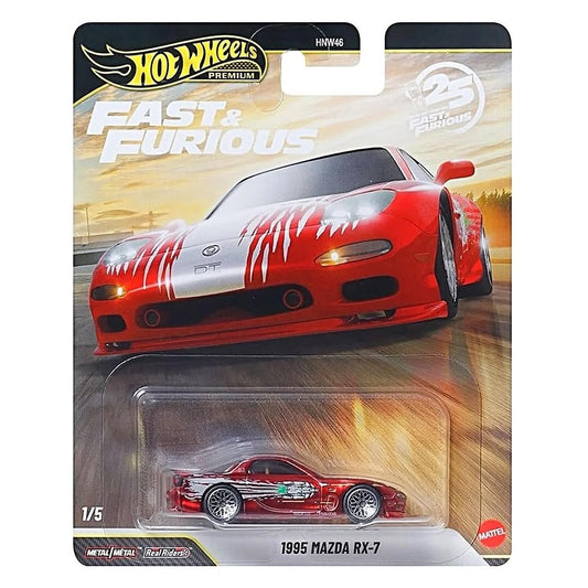 Hot Wheels HNW46-P Fast & Furious 25th Anniversary 2026 Premium Series(Set of 5)