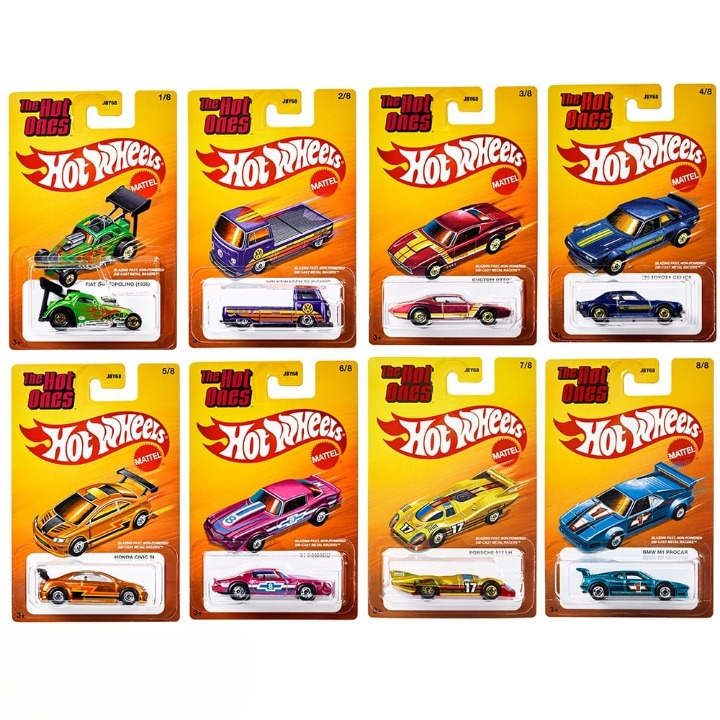 Hot Wheels Premium The Hot Ones 8 pcs set (Net Worth-355/Pc)