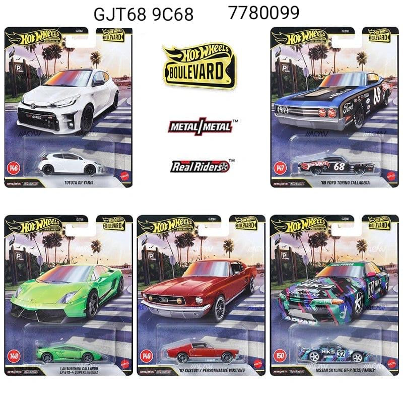 Hot wheels GJT68-9C68 Boulevard RealRiders 5 pcs set