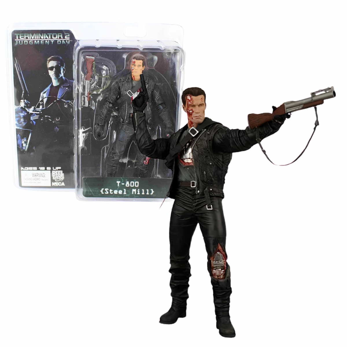 NECA T-800 Steel Mill Terminator 18cm Scale Action Figure