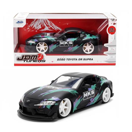 JADA JD37023 | 1:24 Scale | JDM Tuners 2020 Toyota GR Supra HKS | Diecast Model Car