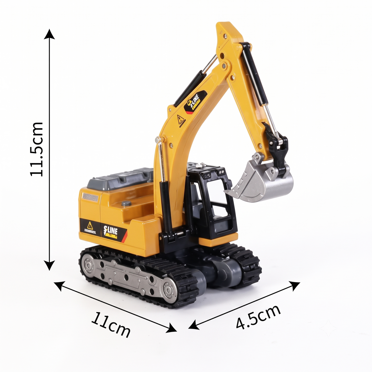 JCB 1:16 scale acrylic RC crawler excavator with alloy bucket