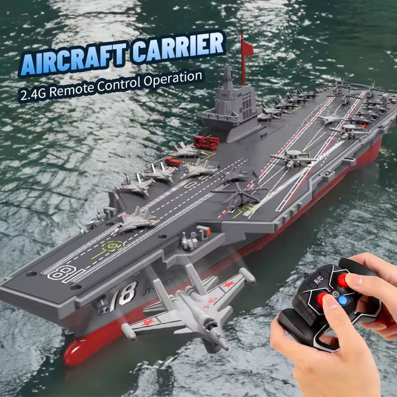 2.4G RC Aircraft Carrier Electric Military Warship Model Boat