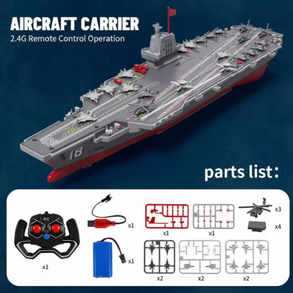 2.4G RC Aircraft Carrier Electric Military Warship Model Boat