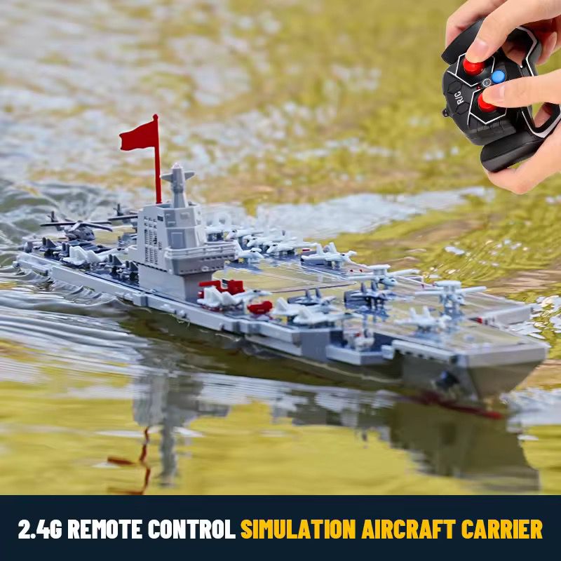 2.4G RC Aircraft Carrier Electric Military Warship Model Boat