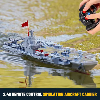 2.4G RC Aircraft Carrier Electric Military Warship Model Boat