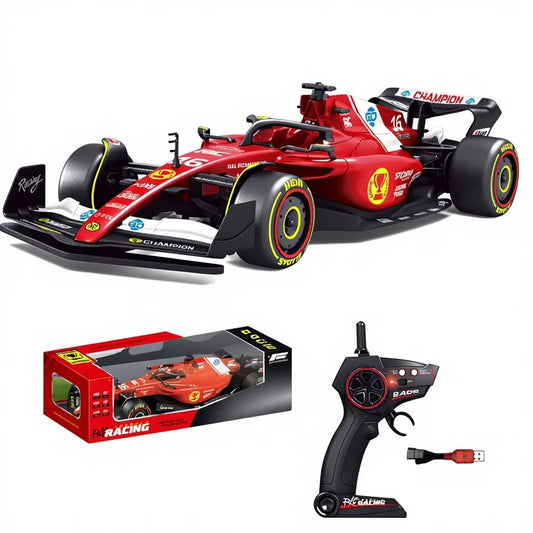 Jimyog 1:10 scale Formula 1 RC car with realistic simulation sounds and 2.4GHz remote controller, detailed racing body design and smooth handling