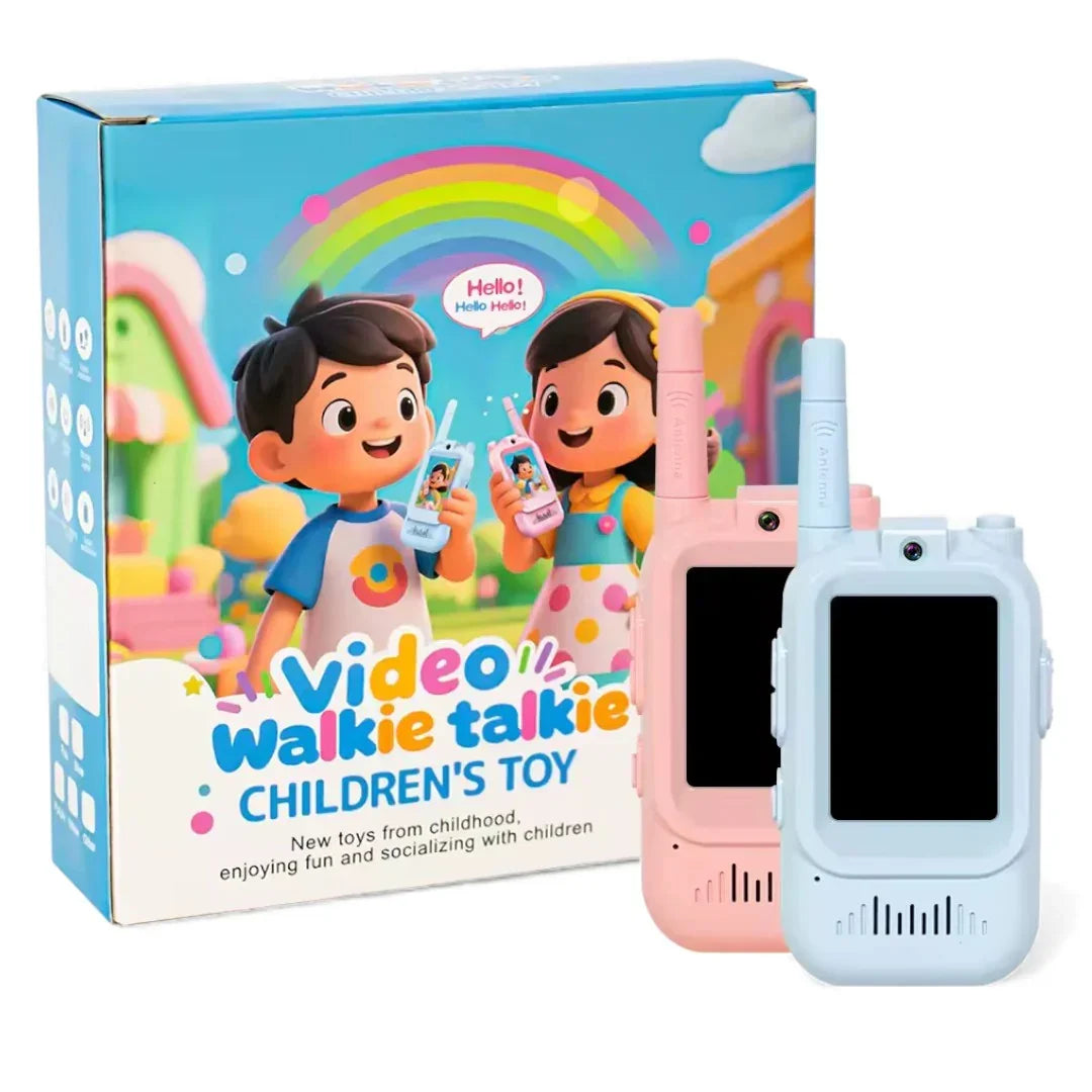 Kids Video Walkie Talkie Set | HD Camera, Voice Changer & Long-Range Talk