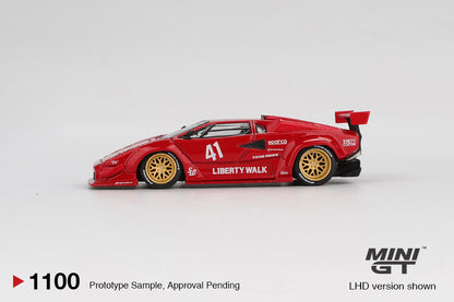 MINIGT MGT01100 Lamborghini Countach LB-WORKS Red