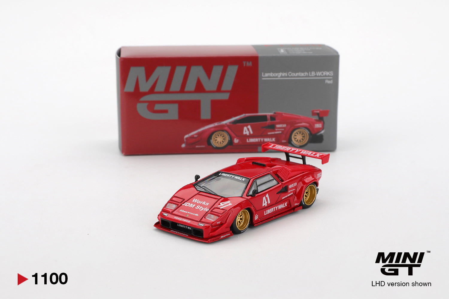 MINIGT MGT01100 Lamborghini Countach LB-WORKS Red