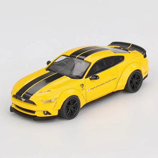 MINI GT #1077 1:64 LB-WORKS Ford Mustang in Triple Yellow