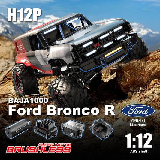 MJX Hyper GO H12P 1:12 Ford Branco R BAJA1000 RC Car