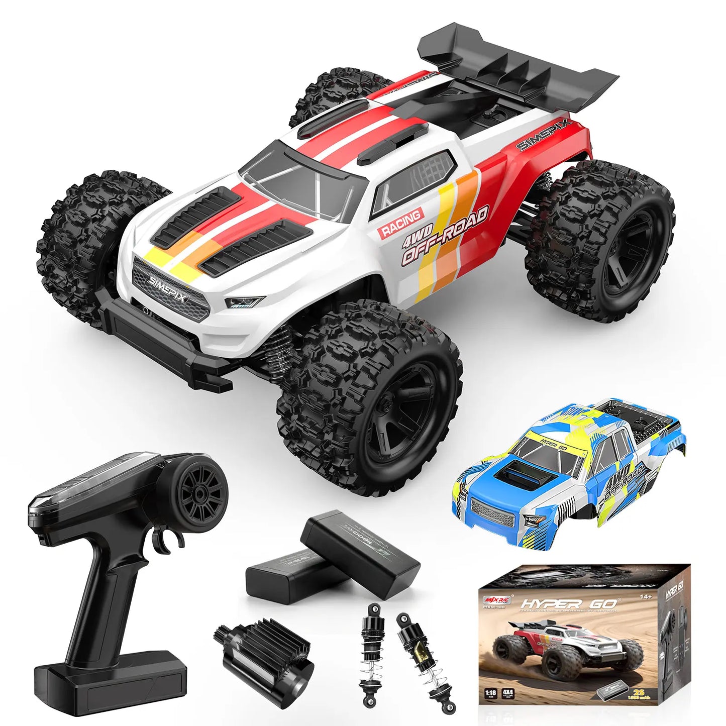 MJX Hyper Go 18208 1:18 Off Road 4WD 2S RC Car-35km/h
