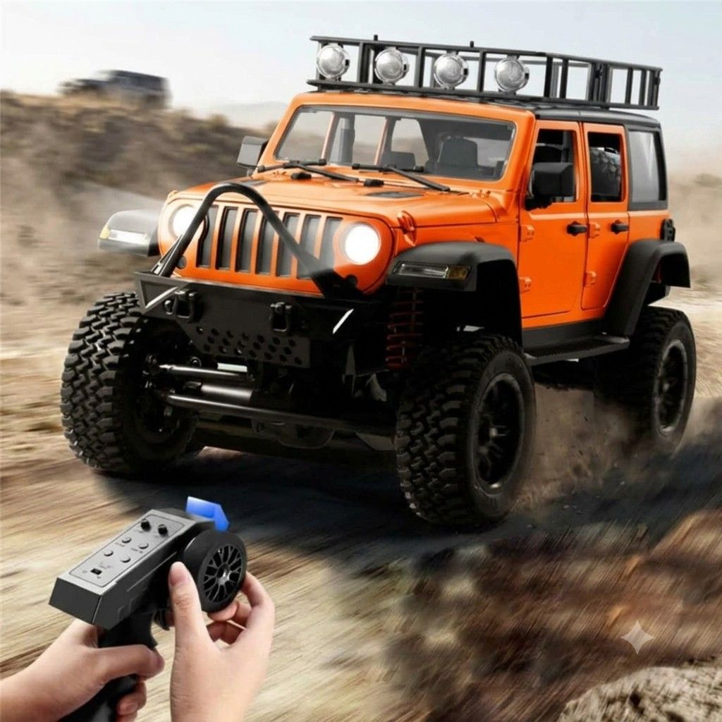 MNRC MN128 Orange 1:12 Scale 4WD RC Rock Crawler 