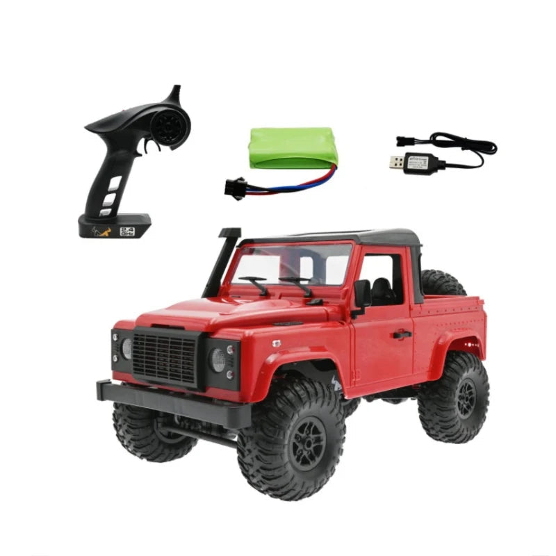MN Model MN91 1:12 scale Land Rover 4WD RC racing car with metal chassis and LED lights