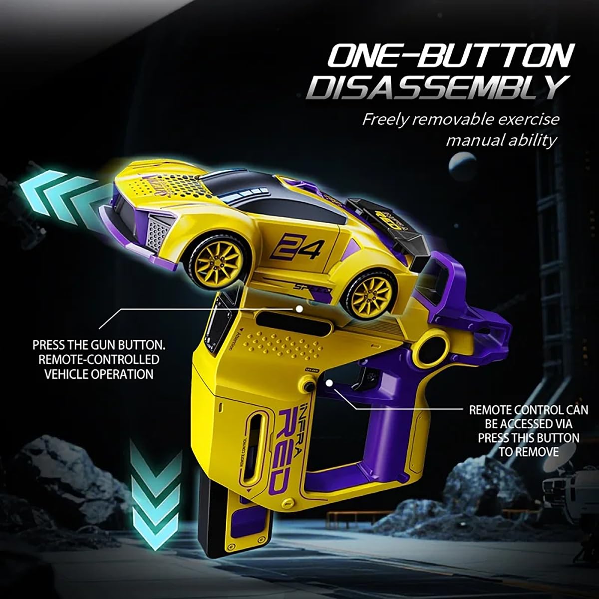 Magicwand 2-Player Infrared Battle RC Car with Dual Remotes