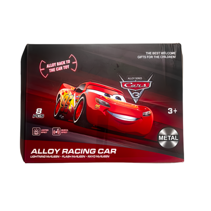 McQueen-inspired alloy racing car collection set with light and sound effects
