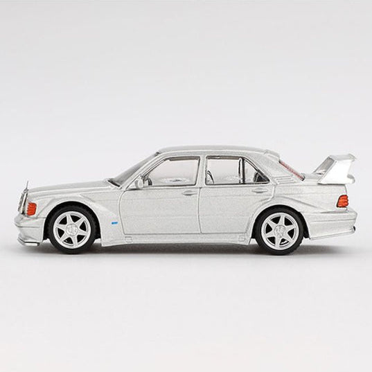 MINI GT 1:64 Mercedes-Benz 190E 2.5-16 Evolution II in Astral Silver Diecast Car