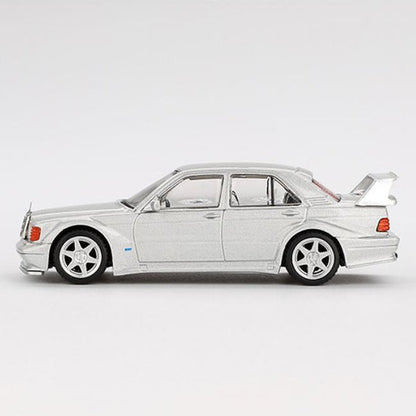 MINI GT 1:64 Mercedes-Benz 190E 2.5-16 Evolution II in Astral Silver Diecast Car
