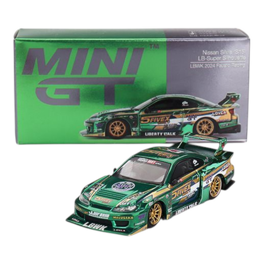 Mini GT Nissan Silvia (S15) LB-Super Silhouette LBWK 2024 Fausto Racing Edition