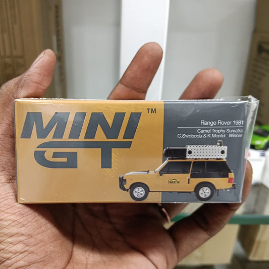 Mini GT Range Rover 1981 Camel Trophy Sumatra C.Swoboda & K.Mentel Winner