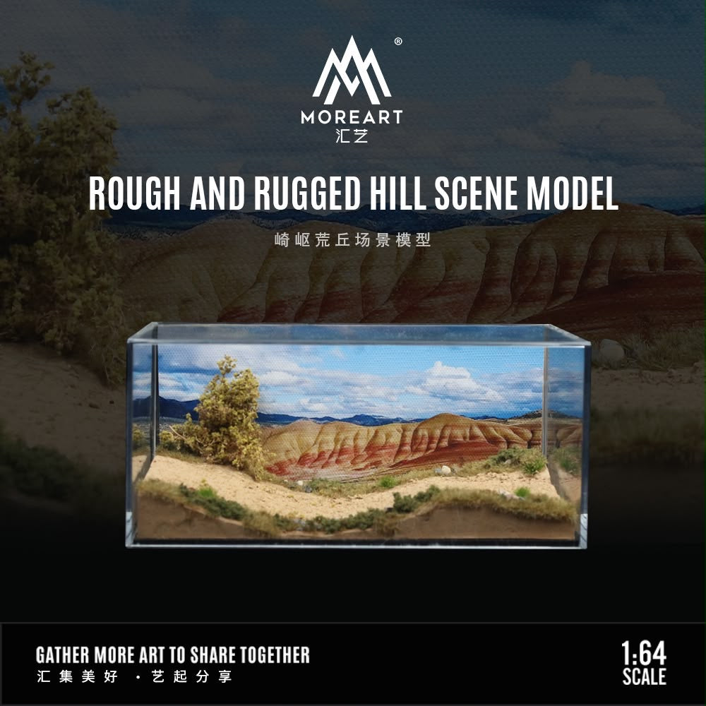 MoreArt Rough and Rugged Hill Scene Model 1:64 scale diorama