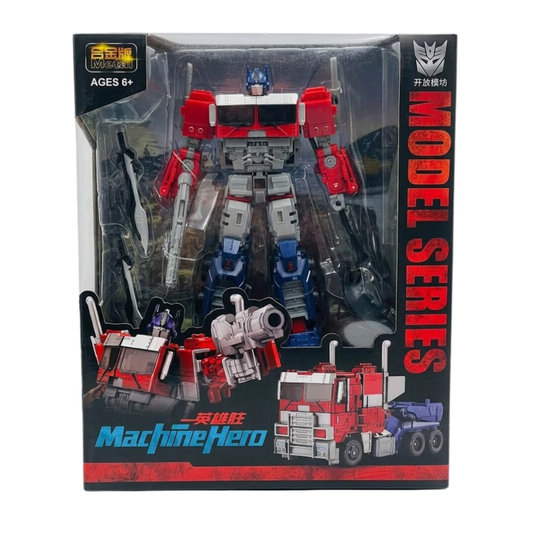 Optimus Prime Transformers Figure - Machine Hero Metal Model Transforming Robot Action Figure 23.5CM