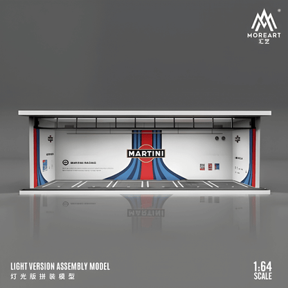 Overhead view of the Martini racing stripes and parking bays available for bulk orders across India