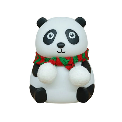 Panda night light for kids rechargeable silicone LED lamp