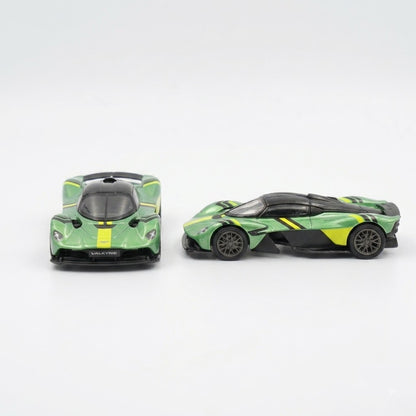 PosterCars Aston Martin Valkyrie green 1:64 diecast model