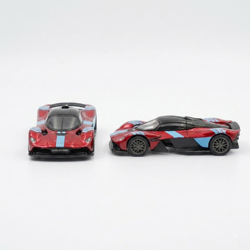 PosterCars Aston Martin Valkyrie red 1:64 diecast model