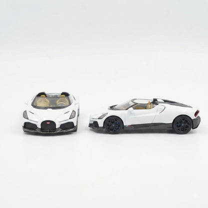 PosterCars Bugatti Mistral white 1:64 diecast model