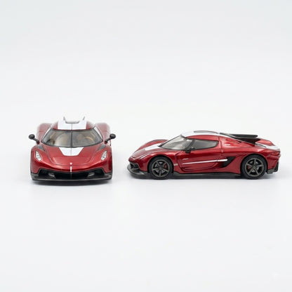 PosterCars Koenigsegg Jesko Absolut red 1:64 diecast model